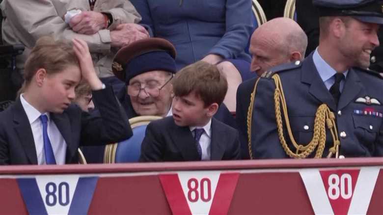 Prince Louis' Cheeky Hair Flip Steals the Show at VE Day Parade While Dad William Tries Not to Crack Up