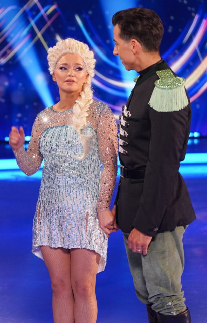 Editorial use only Mandatory Credit: Photo by Kieron McCarron/ITV/REX/Shutterstock (14316736en) Hannah Spearritt and Andy Buchanan leave the competition 'Dancing on Ice' TV Show, Series 16, Episode 3, Hertfordshire, UK - 28 Jan 2024